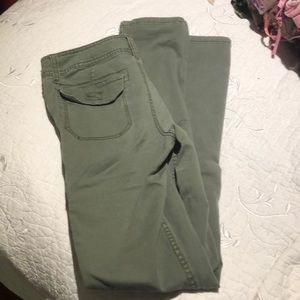 Green skinny pants